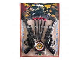 2015-0033#2PCS 6788 SUCTION CUP TOY GUN 